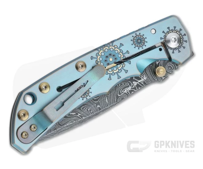 Spartan Harsey Folder Special Edition Plague Doctor Nichols Damascus Folder 038 2 Spartan Harsey Folder Special Edition Plague Doctor Nichols Damascus Folder 038 - Image 2