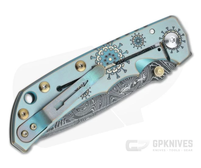 Spartan Harsey Folder Special Edition Plague Doctor Nichols Damascus Folder 039 2 Spartan Harsey Folder Special Edition Plague Doctor Nichols Damascus Folder 039 - Image 2