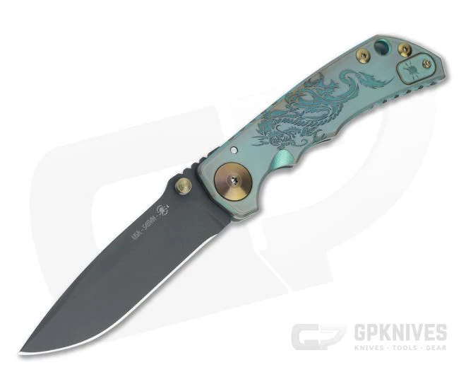 Spartan Harsey Folder Special Edition Green and Bronze Dragon Black PVD S45VN 1 Spartan Harsey Folder Special Edition Green and Bronze Dragon Black PVD S45VN