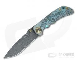 Spartan Harsey Folder Special Edition Plague Doctor Nichols Damascus Folder 050