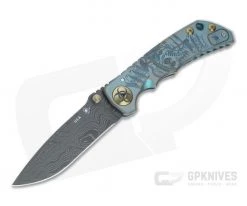 Spartan Harsey Folder Special Edition Plague Doctor Nichols Damascus Folder 051