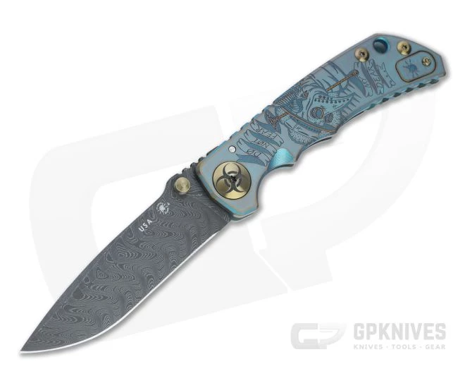 Spartan Harsey Folder Special Edition Plague Doctor Nichols Damascus Folder 053 1 Spartan Harsey Folder Special Edition Plague Doctor Nichols Damascus Folder 053