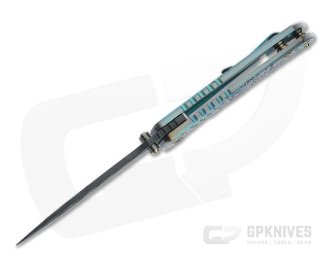 Spartan Harsey Folder Special Edition Plague Doctor Nichols Damascus Folder 053 3 Spartan Harsey Folder Special Edition Plague Doctor Nichols Damascus Folder 053 - Image 3