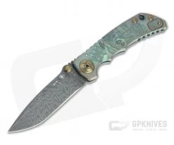 Spartan Harsey Folder Special Edition Plague Doctor Nichols Damascus Folder 065