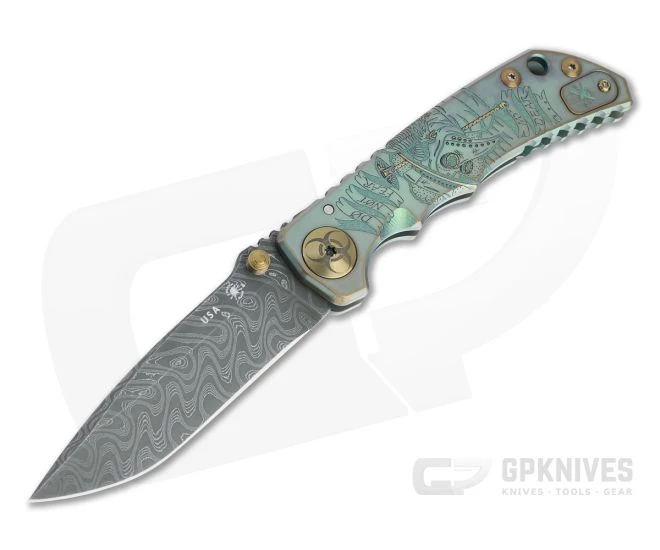 Spartan Harsey Folder Special Edition Plague Doctor Nichols Damascus Folder 065 1 Spartan Harsey Folder Special Edition Plague Doctor Nichols Damascus Folder 065