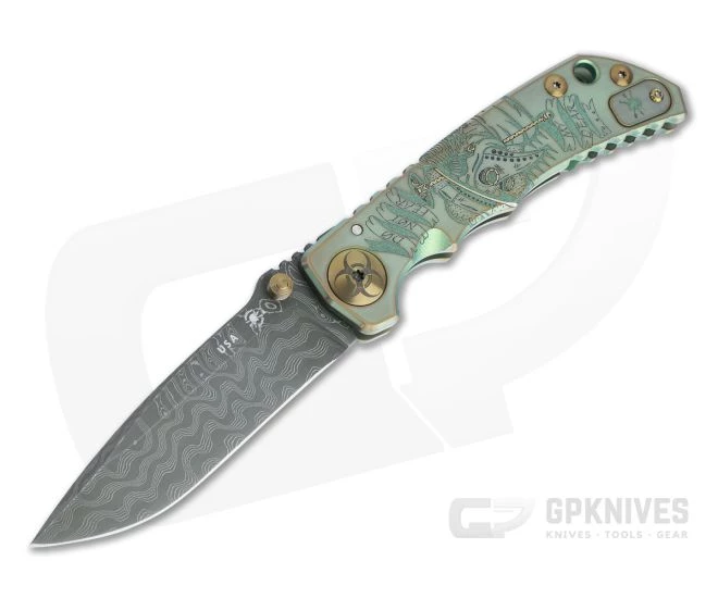 Spartan Harsey Folder Special Edition Plague Doctor Nichols Damascus Folder 068 1 Spartan Harsey Folder Special Edition Plague Doctor Nichols Damascus Folder 068