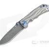 Spartan Harsey Folder Special Edition Sound Wave Nichols Damascus Blue Hardware Folder 072