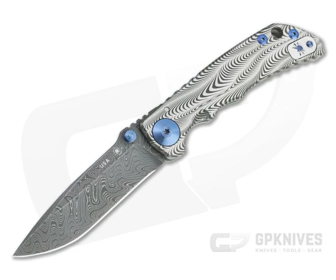 Spartan Harsey Folder Special Edition Sound Wave Nichols Damascus Blue Hardware Folder 072 1 Spartan Harsey Folder Special Edition Sound Wave Nichols Damascus Blue Hardware Folder 072