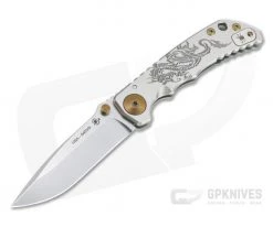 Spartan Harsey Folder Special Edition Black Dragon Bronze Hardware Stonewashed S45VN Folder 081