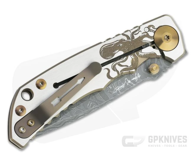 Spartan Harsey Folder Special Edition Bronze Kraken Nichols Damascus Folder 087 2 Spartan Harsey Folder Special Edition Bronze Kraken Nichols Damascus Folder 087 - Image 2