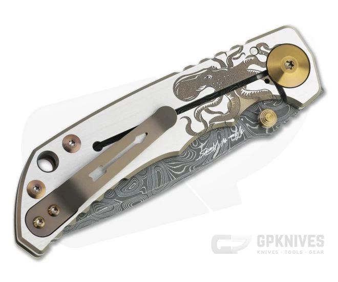 Spartan Harsey Folder Special Edition Bronze Kraken Nichols Damascus Folder 088 2 Spartan Harsey Folder Special Edition Bronze Kraken Nichols Damascus Folder 088 - Image 2