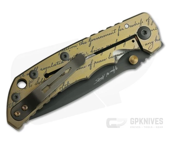 Spartan Harsey Folder Special Edition Bronze M4 Rifle Black PVD S35VN 2 Spartan Harsey Folder Special Edition Bronze M4 Rifle Black PVD S35VN - Image 2