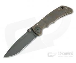 Spartan Harsey Folder Special Edition Runes and Staves Black PVD S45VN Dark Bronze Titanium Folder