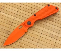 Limited Edition Knives Sales 2022 32 Strider SnG Exclusive Orange G10 Gunner Grip Orange Cerakote Blade