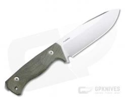 LionSteel T6 Satin K490 Green Canvas Micarta Fixed Blade Knife -Limited Edition Knives Sales 2022 t6 cvg 3