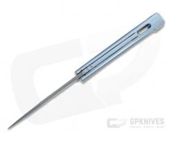 LionSteel Thrill Stainless Damascus Blue Titanium H.WAYL Hidden Clip Integral Slip Joint Folder -Limited Edition Knives Sales 2022 tl d bl 3