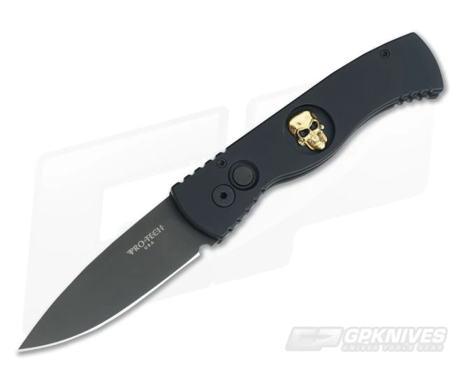 Protech Tactical Response TR-2 Limited Gold Shaw Skull Inlay Automatic TR-2.66 1 Protech Tactical Response TR-2 Limited Gold Shaw Skull Inlay Automatic TR-2.66