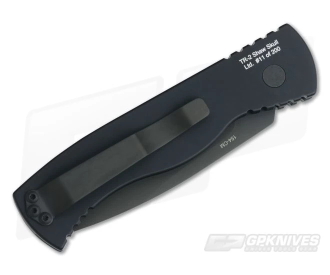 Protech Tactical Response TR-2 Limited Gold Shaw Skull Inlay Automatic TR-2.66 2 Protech Tactical Response TR-2 Limited Gold Shaw Skull Inlay Automatic TR-2.66 - Image 2