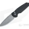 Protech Tactical Response 3 Grooved GPK Exclusive Acid Wash 154CM Black Automatic TR-3-AW