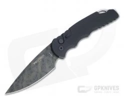 Protech Tactical Response 4 Limited Topographic DLC CPM-D2 Black Aluminum Automatic TR-4-D2-02