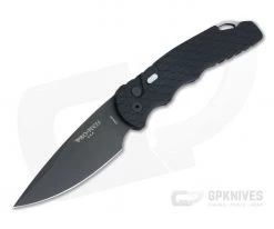 Protech Tactical Response 4 Limited Black DLC CPM-D2 Feather Texture Black Aluminum Automatic TR-4.F3