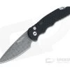 Protech Tactical Response TR-5 Devin Thomas Stainless Damascus #42 Black Fish Scale Automatic TR-5-DT2020-42