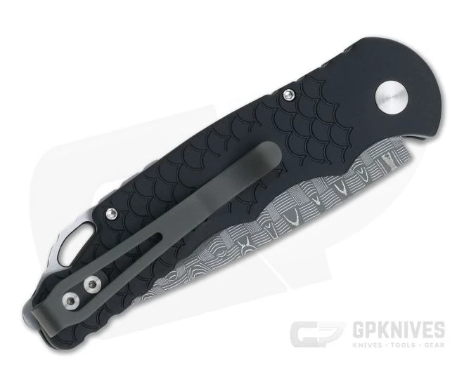 Protech Tactical Response TR-5 Devin Thomas Stainless Damascus #42 Black Fish Scale Automatic TR-5-DT2020-42 2 Protech Tactical Response TR-5 Devin Thomas Stainless Damascus #42 Black Fish Scale Automatic TR-5-DT2020-42 - Image 2