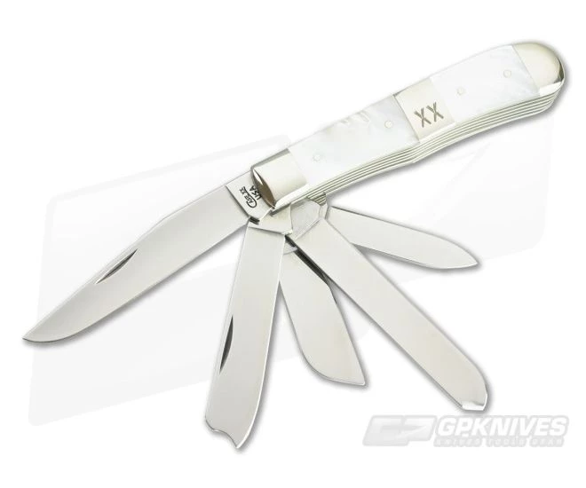 Case (1997) Five Blade Pearl Trapper 1 Case (1997) Five Blade Pearl Trapper