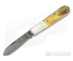 Case 1990 ABCA XXX Green Bone Saddlehorn & Parker Stag Damascus Set -Limited Edition Knives Sales 2022 vx146 4