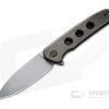 WE Knives Shakan Flipper LTD Gray Stonewashed 20CV Hole Milled Bronze Titanium Folder WE20052B-2