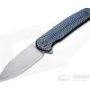 WE Knives Shakan Flipper LTD Blasted 20CV Blue Satin Polished Patterned Titanium Folder WE20052C-1