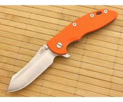 Hinderer Knives XM-18 3.5" Limited Skinner Orange Flipper 2-Tone Blade