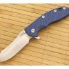 Hinderer Knives XM-18 3.5" Limited Skinner Blue-Black Flipper 2-Tone Blade