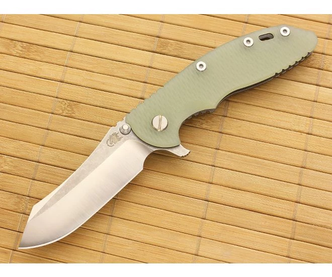 Hinderer Knives XM-18 3.5" Limited Skinner Translucent Flipper 2-Tone Blade 1 Hinderer Knives XM-18 3.5" Limited Skinner Translucent Flipper 2-Tone Blade